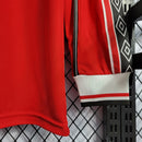 Camisa Manchester United Titular 98/99 - Versão Retro Manga Longa