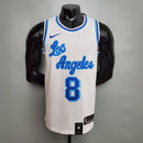 Camisa NBA Lakers #8 #24 Before/After Bryant Night White - 23/24