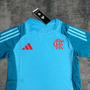 Kit Infantil Flamengo Treino 25/26 Azul Claro - Adidas Infantil