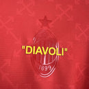 Camisa Milan Off-White Vermelha 25/26 "DIAVOLI" - Puma Torcedor Masculina