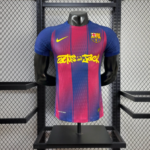 Camisa Barcelona x Travis Scott Home 25-26 "Cactus Jack" - Nike Jogador