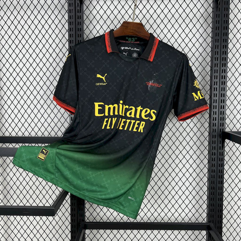 Camisa Milan Off White 25/26 "DIAVOLI" - Puma Torcedor Masculina