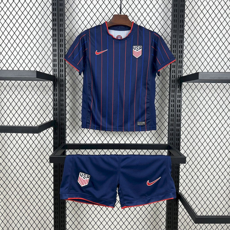 Kit Infantil Estados Unidos Away 25/26 - Nike Infantil