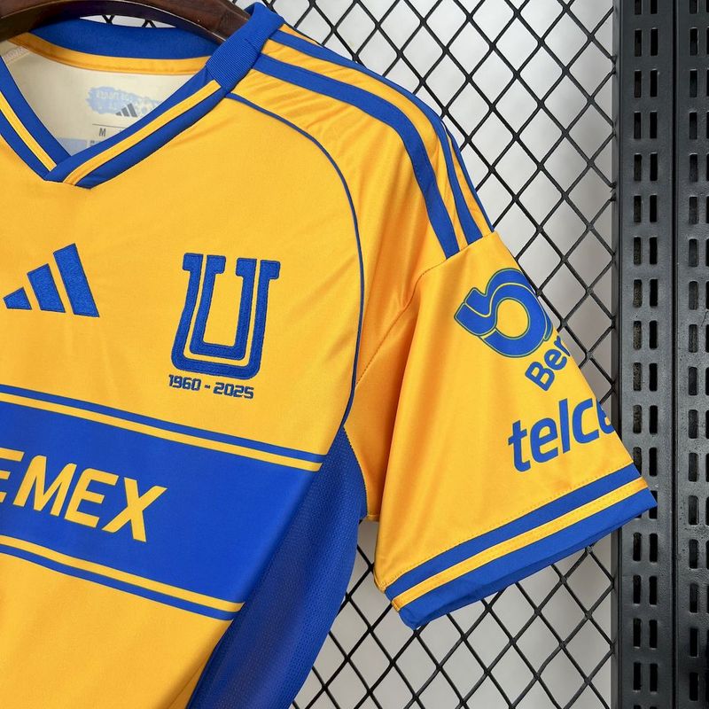 Camisa Tigres Home 25/26 - Adidas Torcedor Masculina