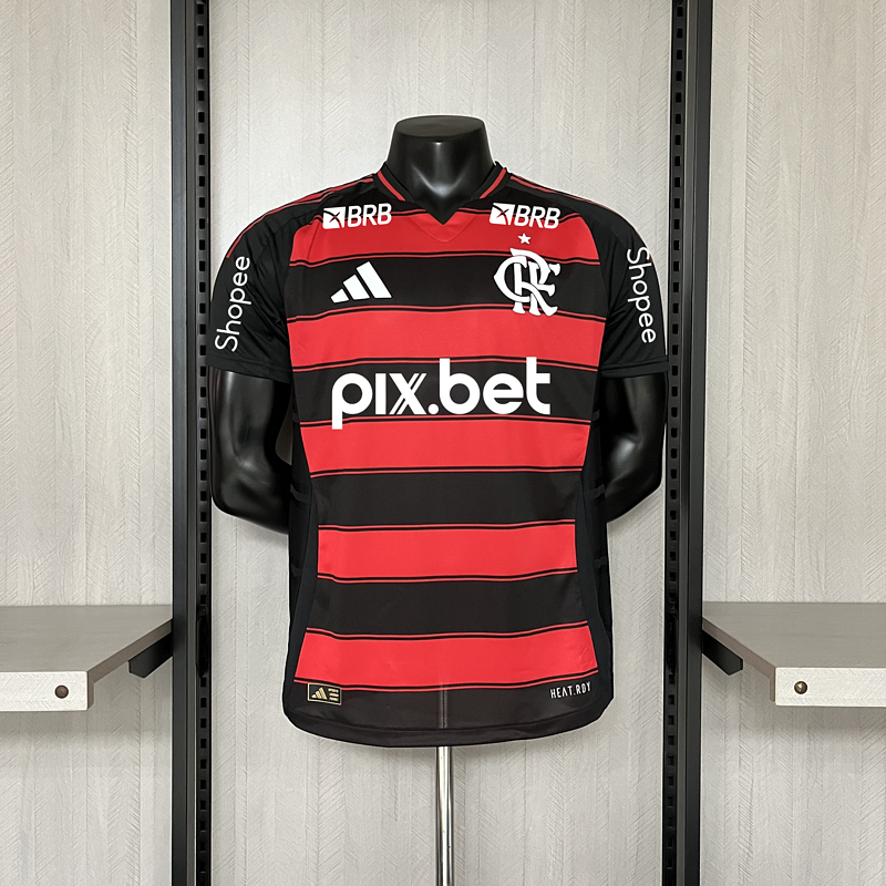 Camisa Flamengo Home + Patrocínios 25/26 - Adidas Jogador