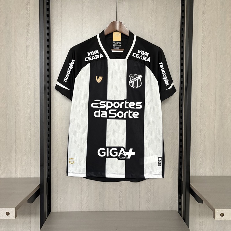 Camisa Ceara Home + Patrocínios 25/26 - Torcedor Masculina
