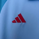 Camisa Polo Flamengo Treino 25/26 Azul Claro - Adidas Torcedor Masculina