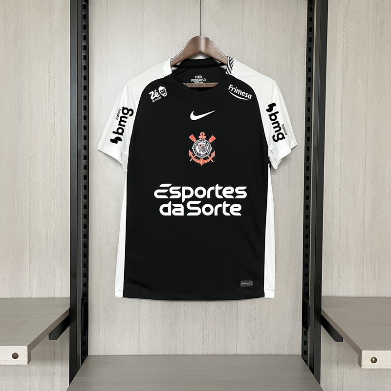 Camisa Corinthians Away + Patrocínios 25/26 - Nike Torcedor Masculina