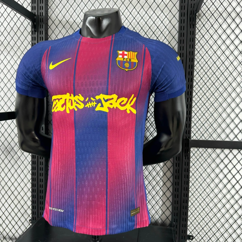 Camisa Barcelona x Travis Scott Home 25-26 "Cactus Jack" - Nike Jogador
