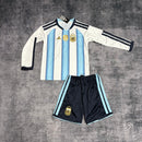 Kit Infantil Argentina Home Manga Longa 2026 - Adidas Infantil