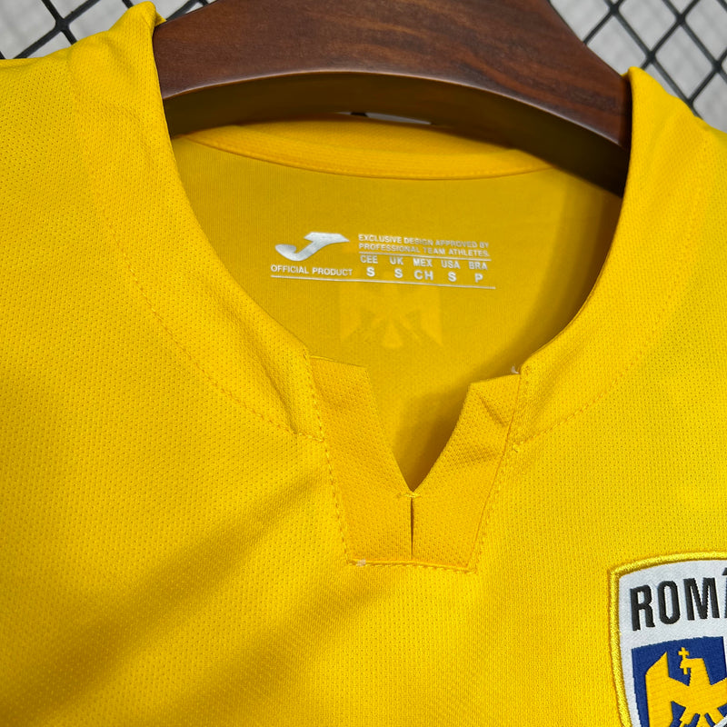 Camisa Romênia Home 24/25 Euro - Torcedor Masculina