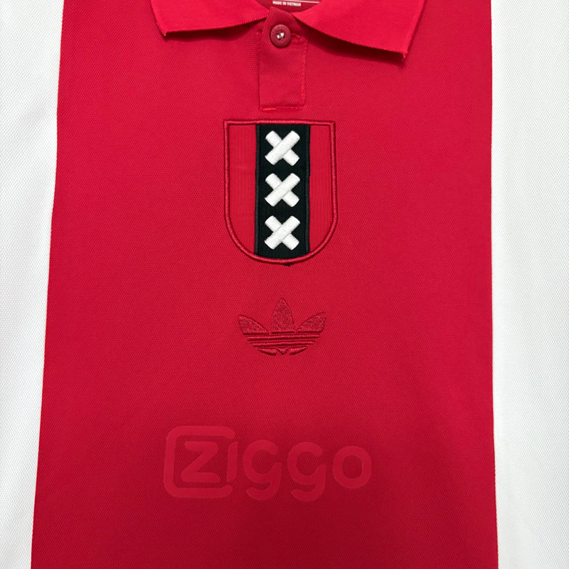 Camisa Ajax Amsterdam Anniversary 25/26 - Adidas Torcedor Manga Comprida