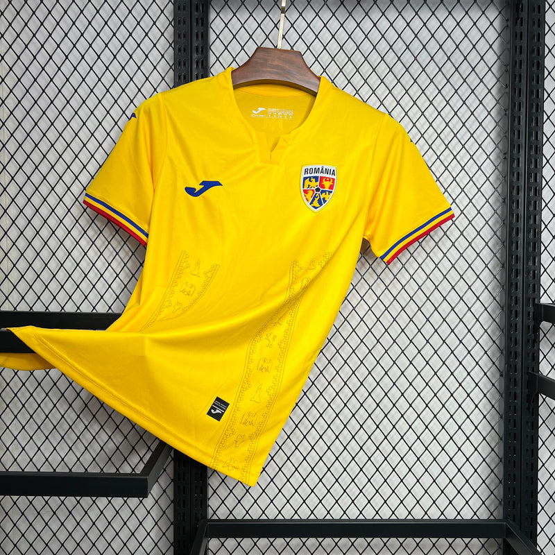 Camisa Romênia Home 24/25 Euro - Torcedor Masculina