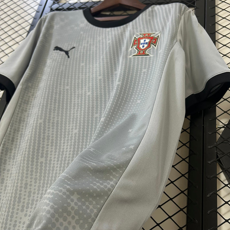 Camisa Portugal Goleiro 25/26 Cinza - Puma Torcedor Masculina