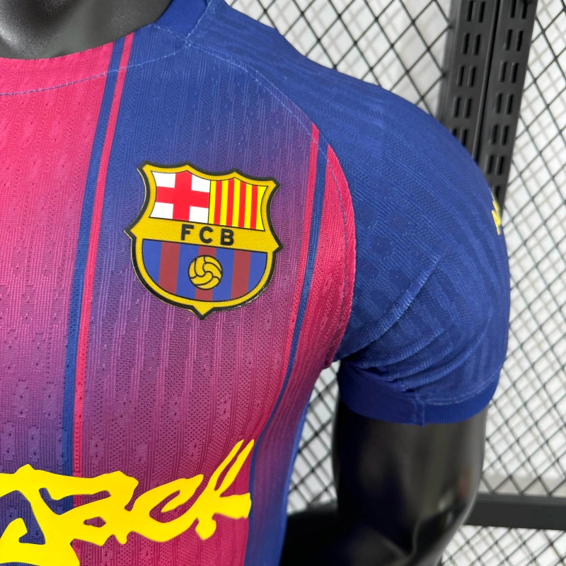 Camisa Barcelona x Travis Scott Home 25-26 "Cactus Jack" - Nike Jogador