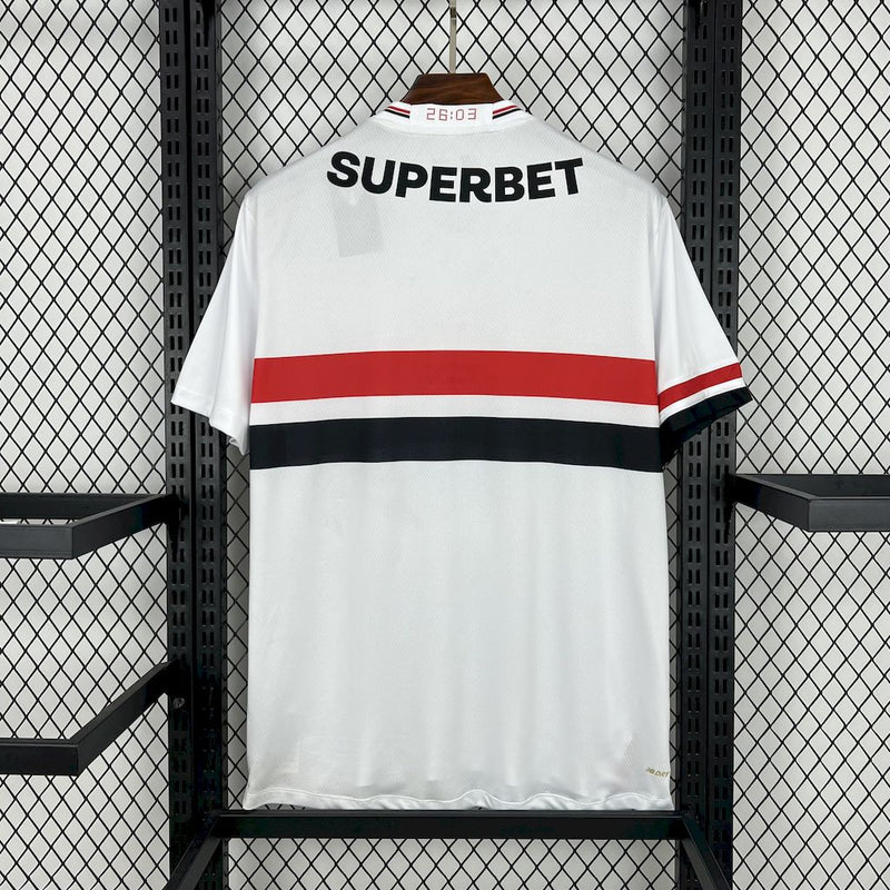 Camisa São Paulo Home 25/26 - New Balance Torcedor Masculina