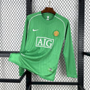 Camisa Manchester United Manga Longa Goleiro 07/08 - Versão Retro