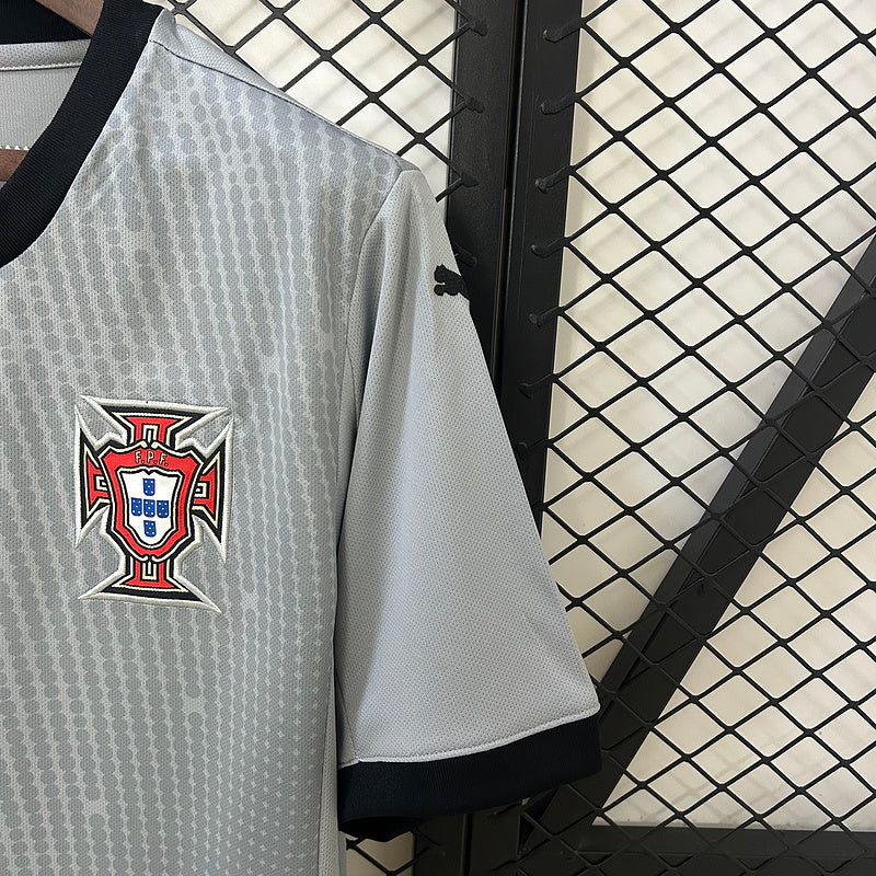 Camisa Portugal Goleiro 25/26 Cinza - Puma Torcedor Masculina