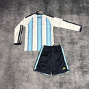 Kit Infantil Argentina Home Manga Longa 2026 - Adidas Infantil