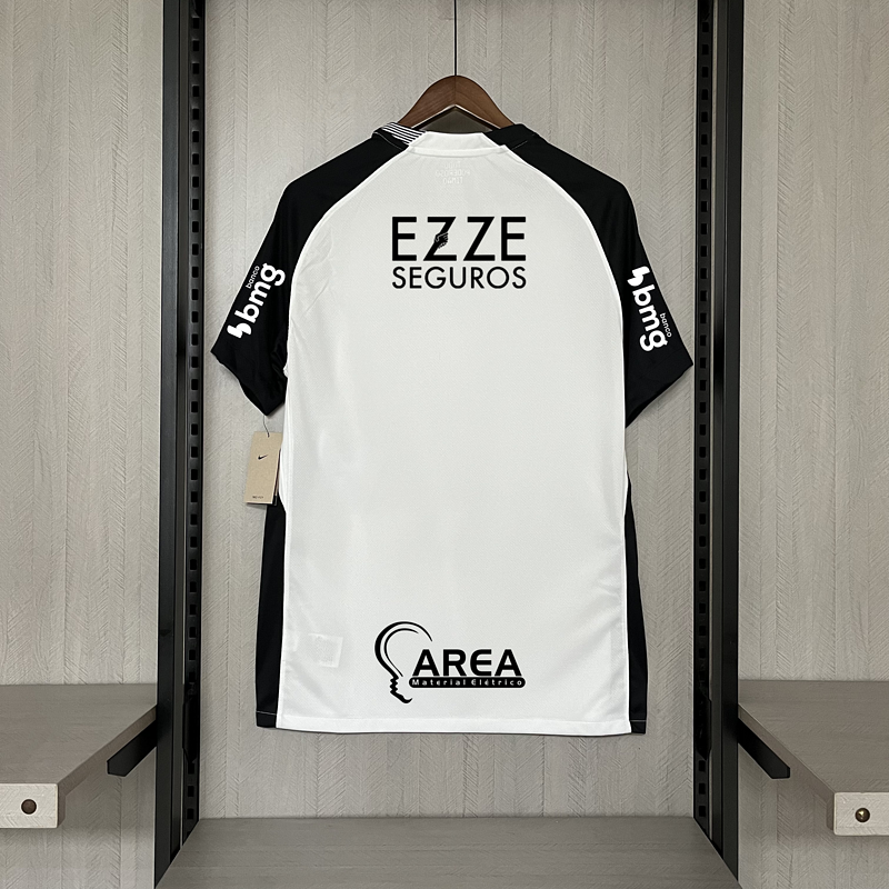 Camisa Corinthians Home + Patrocínios 25/26 - Nike Torcedor Masculina