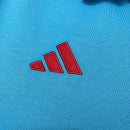 Camisa Polo Flamengo Treino 25/26 Azul Claro - Adidas Torcedor Masculina