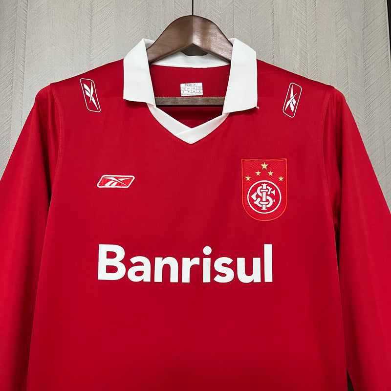 Camisa Internacional Manga Longa Home 2006 - Versão Retro