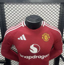 Camisa Manchester United Manga Comprida Home 24/25 - Adidas Jogador Masculina