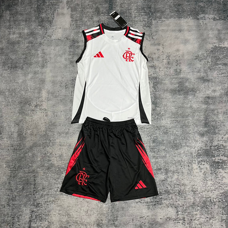 Kit Infantil Flamengo Away 25/26 Regata - Adidas Infantil