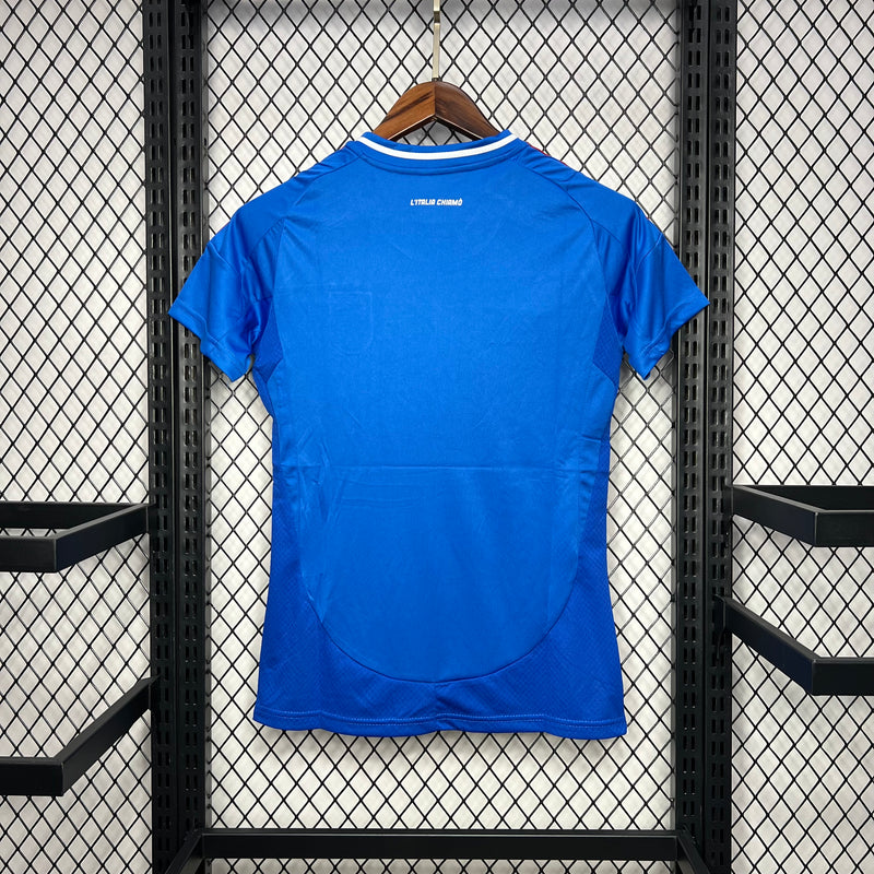 Camisa Itália Home 24-25 Euro - Adidas Feminina
