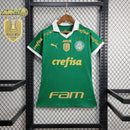 Camisa Palmeiras Home Full Patrocínios + Patches 24/25 - Puma Torcedor Feminina