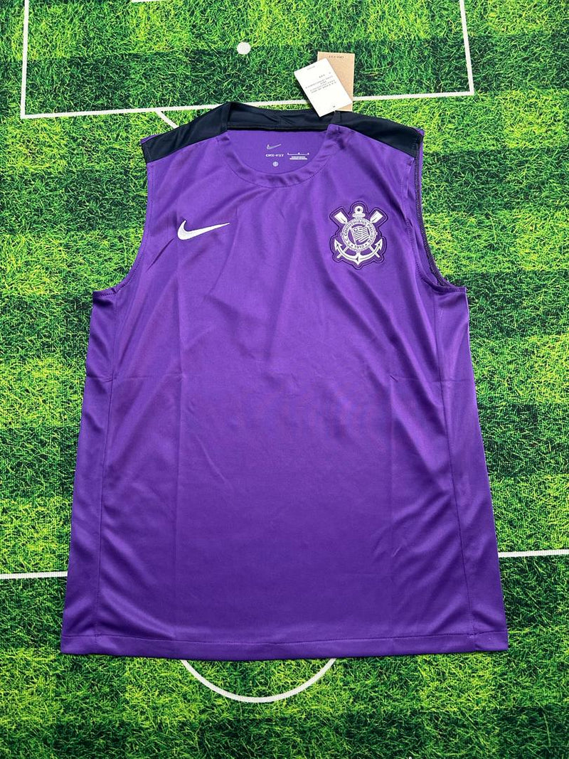 Regata Corinthians Treino 25/26 Roxa - Nike Torcedor Masculina