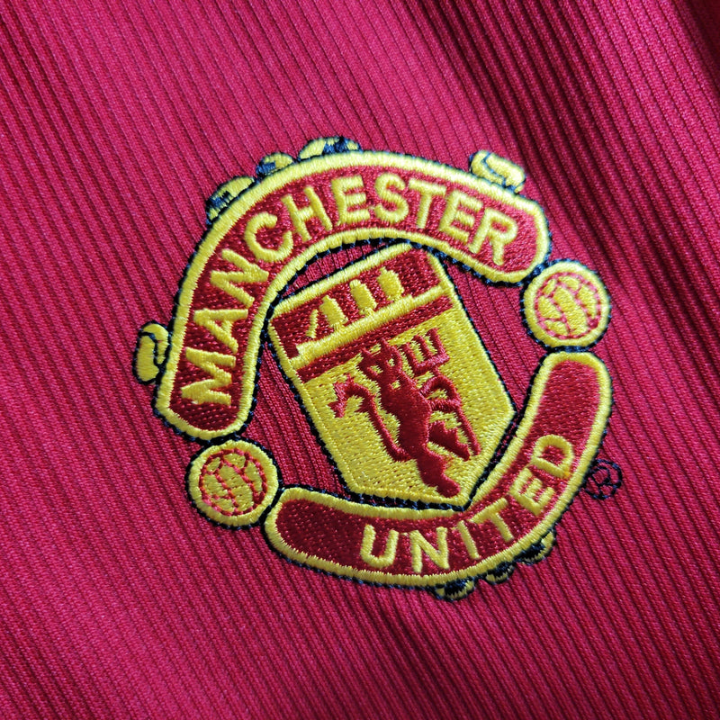 Camisa Manchester United Titular 98/99 - Versão Retro Manga Longa