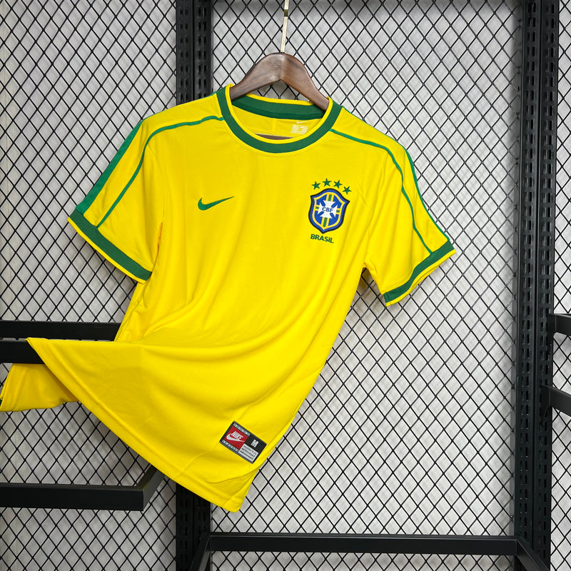 Camisa Brasil Home 1998 - Versão Retro