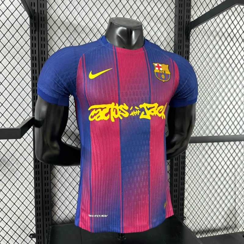 Camisa Barcelona x Travis Scott Home 25-26 "Cactus Jack" - Nike Jogador