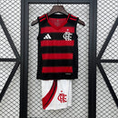 Kit Infantil Flamengo Away 25/26 Regata - Adidas Infantil