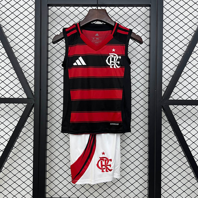 Kit Infantil Flamengo Away 25/26 Regata - Adidas Infantil