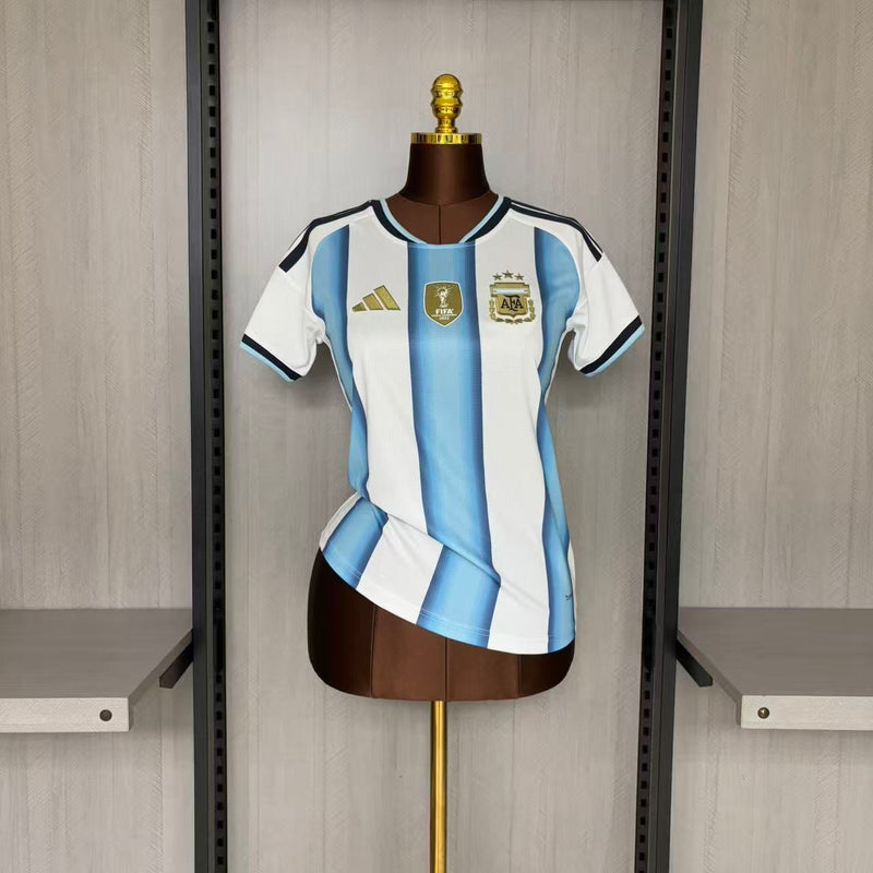 Camisa Argentina Home 2026 - Adidas Feminina
