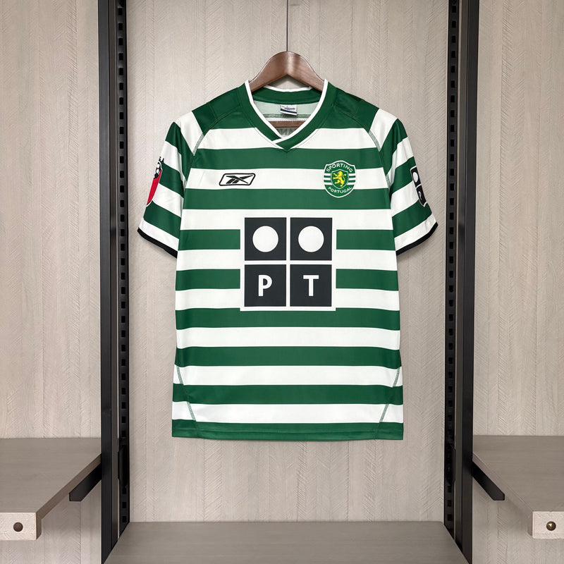 Camisa Sporting Home 03/04 - Reebock Retro