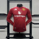 Camisa Manchester United Manga Comprida Home 24/25 - Adidas Jogador Masculina