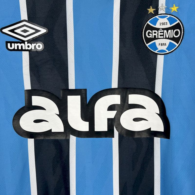 Camisa Grêmio Home 25/26 - Umbro Torcedor Manga Longa