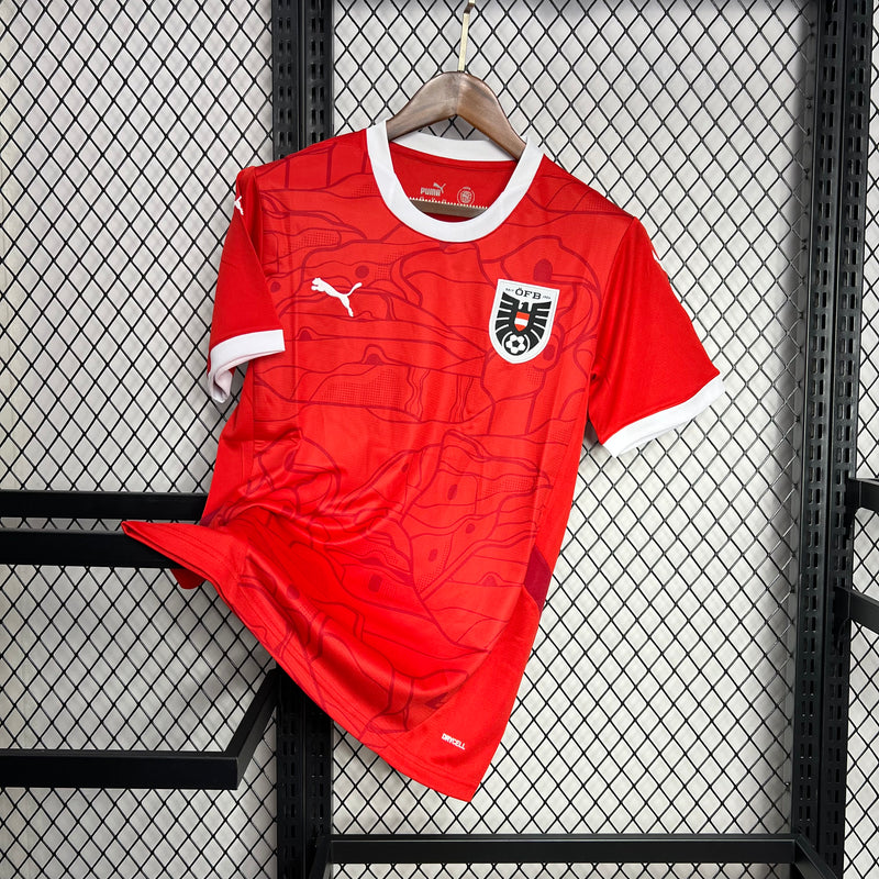 Camisa Áustria Home 24/25 Euro - Puma Torcedor Masculina