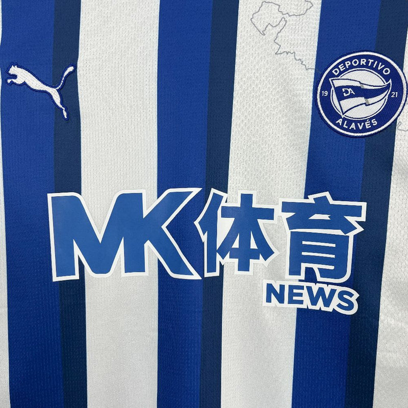 Camisa Depotivo Alavés Home 25/26 - Puma Torcedor Masculina