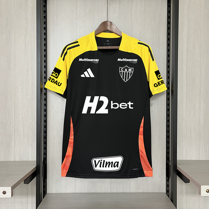 Camisa Atlético Mineiro Treino + Patrocínios 25/26 - Adidas Torcedor Masculina