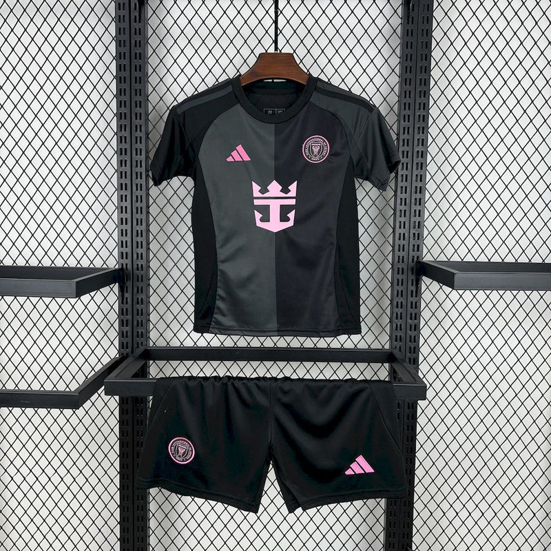 Kit Infantil Inter Miami Away 25/26 - Adidas Torcedor Masculina