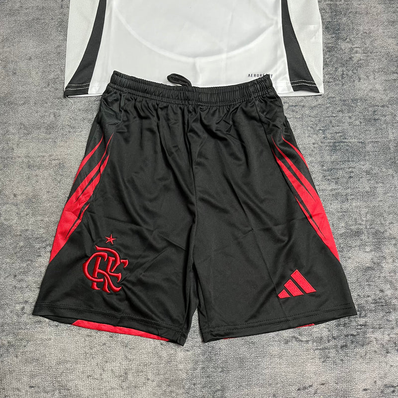 Kit Infantil Flamengo Away 25/26 Regata - Adidas Infantil