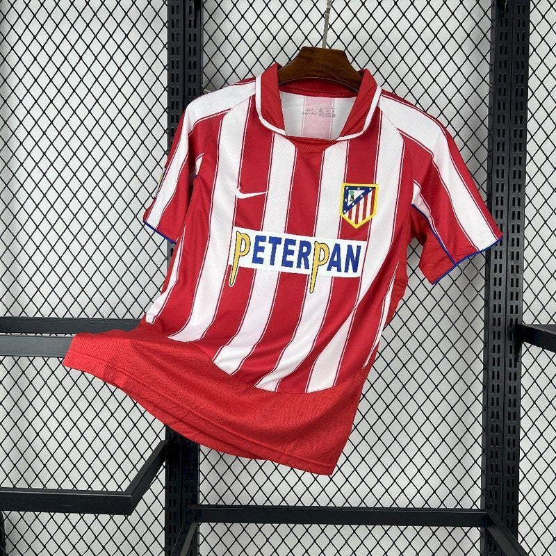 Camisa Atlético de Madrid Home 03/04 - Versão Retro